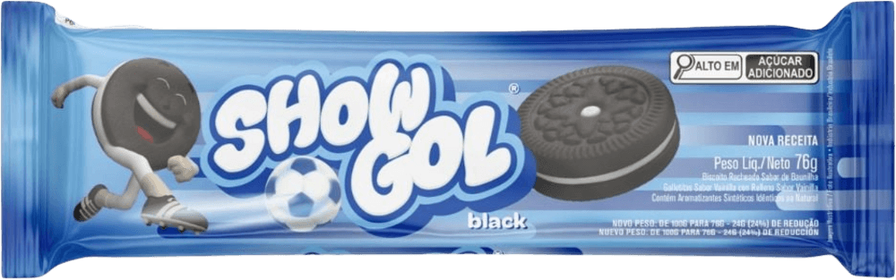 BISC RECH  SHOW GOL 76G-PC BLACK BAUNILHA
