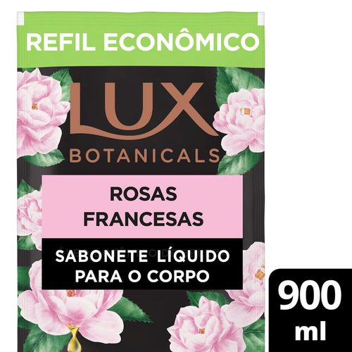Sabonete Líquido Rosas Francesas Lux Botanicals Sachê 900ml Refil Econômico