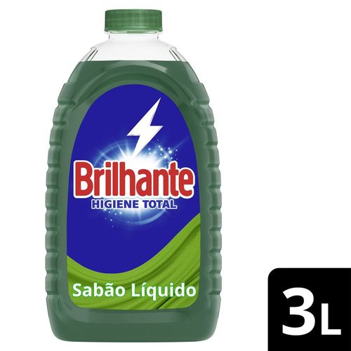 Lava-Roupas Líquido Brilhante Higiene Total Frasco 3l Lava-Roupas Líquido Brilhante Higiene Total Frasco 3l