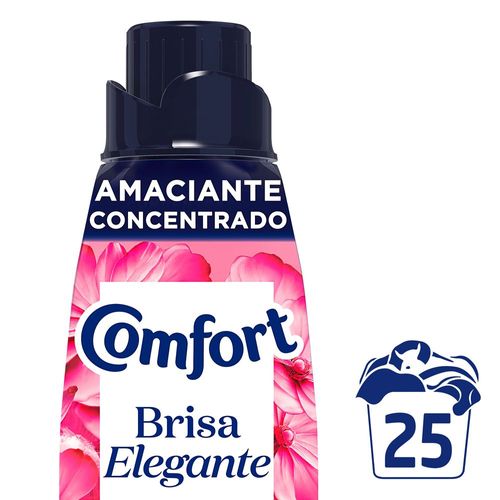 Amaciante de Roupa Concentrado com Óleo de Argan Brisa Elegante Comfort Frasco Leve 500ml Pague 400ml Amaciante de Roupa Concentrado com Óleo de Argan Brisa Elegante Comfort Frasco Leve 500ml Pague 400ml