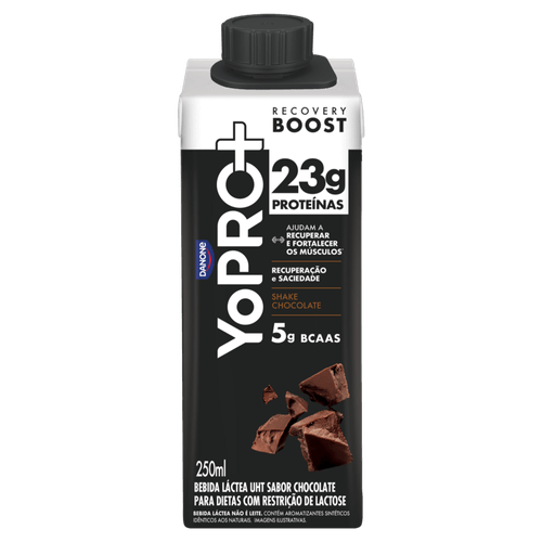 Bebida-Lactea-UHT-Shake-Chocolate-Zero-Lactose-Yopro---Recovery-Boost-Caixa-250ml Bebida-Lactea-UHT-Shake-Chocolate-Zero-Lactose-Yopro---Recovery-Boost-Caixa-250ml