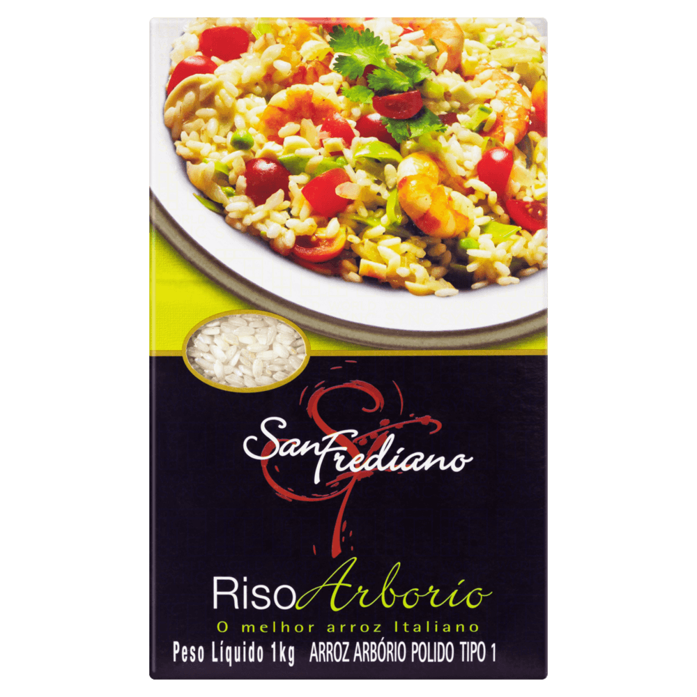 Arroz Arbório Tipo 1 San Frediano Caixa 1kg