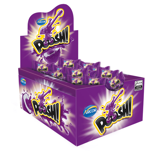 Chiclete-Recheio-Uva-Poosh-Caixa-200g Chiclete-Recheio-Uva-Poosh-Caixa-200g