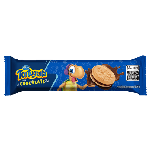 Biscoito-Baunilha-Recheio-Chocolate-Tortuguita-Pacote-86g Biscoito-Baunilha-Recheio-Chocolate-Tortuguita-Pacote-86g