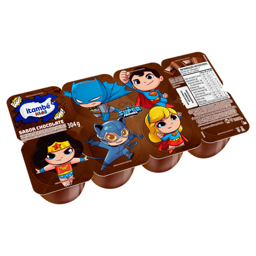 Sobremesa-Lactea-Chocolate-Super-Friends-Itambe-Kids-Bandeja-304g-8-Unidades Sobremesa-Lactea-Chocolate-Super-Friends-Itambe-Kids-Bandeja-304g-8-Unidades