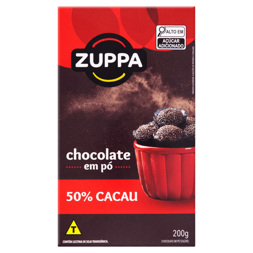 Chocolate-Po-Soluvel-50--Cacau-Zuppa-Caixa-200g Chocolate-Po-Soluvel-50--Cacau-Zuppa-Caixa-200g