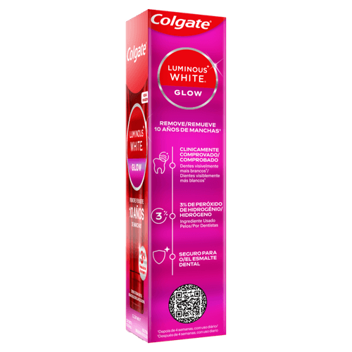 Creme-Dental-Glow-Mint-Colgate-Luminous-White-Caixa-70g