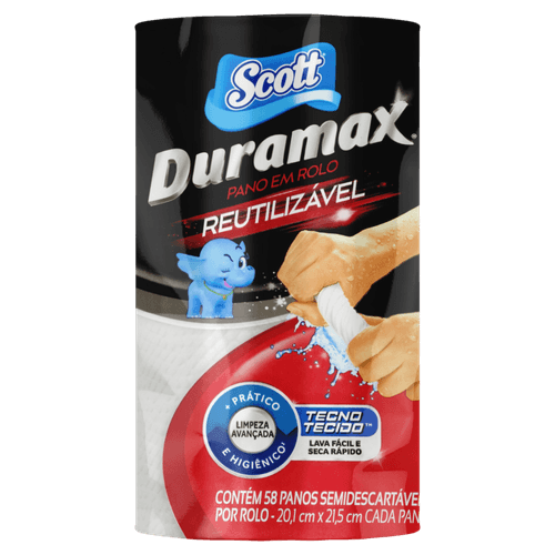 Pano-Reutilizavel-em-Rolo-Branco-Scott-Duramax-58-Unidades Pano-Reutilizavel-em-Rolo-Branco-Scott-Duramax-58-Unidades