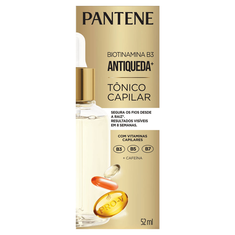 Tônico Capilar Antiqueda Pantene Biotinamina B3 Caixa 52ml Conta-Gotas