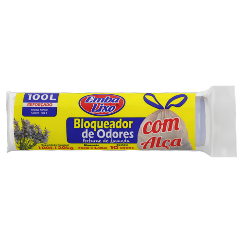 Saco-para-Lixo-Tipo-E-Reforcado-com-Alca-Lavanda-100l-Embalixo-Bloqueador-de-Odores-10-Unidades Saco-para-Lixo-Tipo-E-Reforcado-com-Alca-Lavanda-100l-Embalixo-Bloqueador-de-Odores-10-Unidades