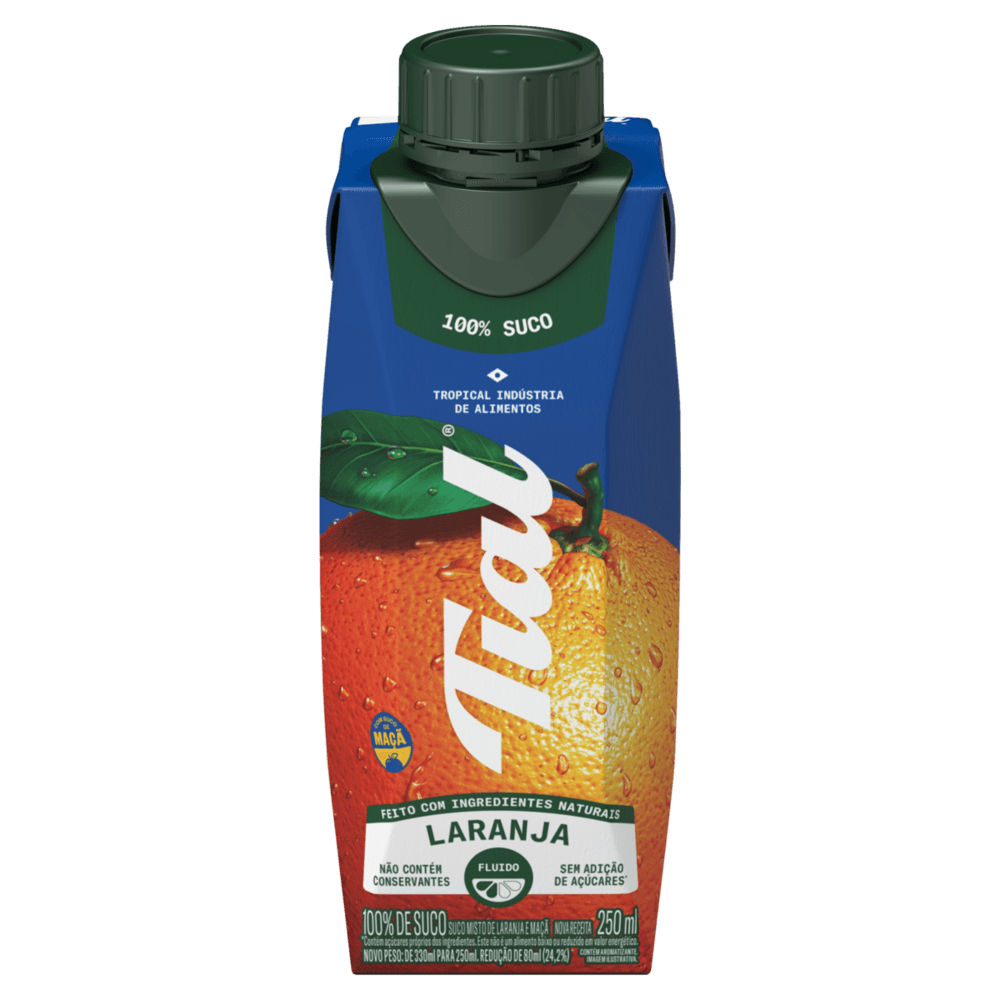 Suco Laranja Tial Caixa 250ml
