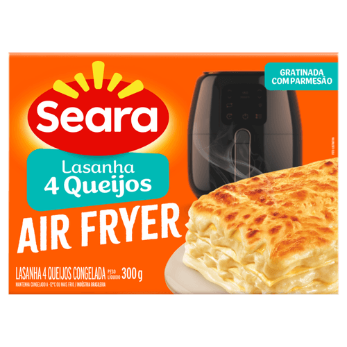 Lasanha-4-Queijos-Seara-Air-Fryer-Caixa-300g Lasanha-4-Queijos-Seara-Air-Fryer-Caixa-300g