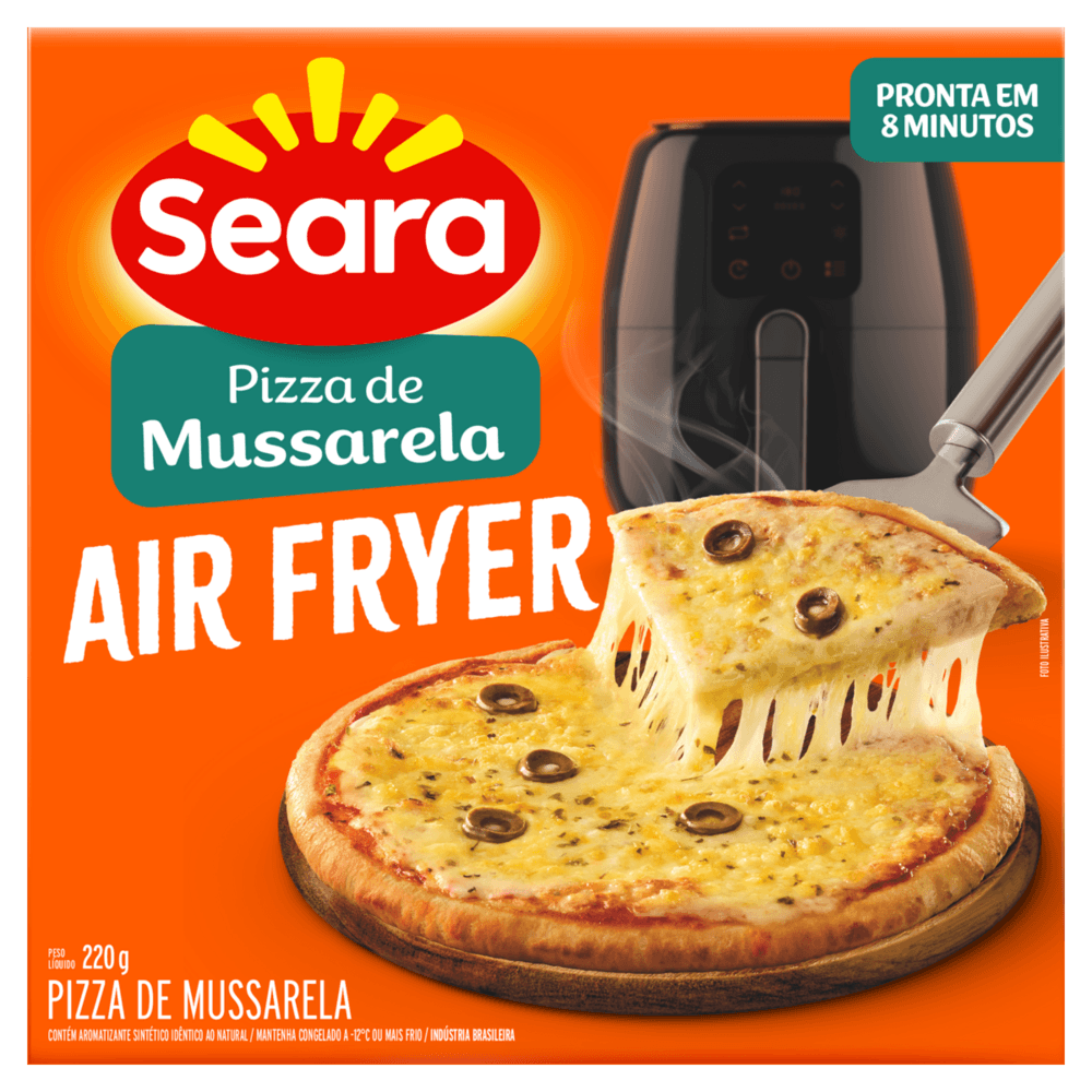 Pizza Mussarela Seara Air Fryer Caixa 220g