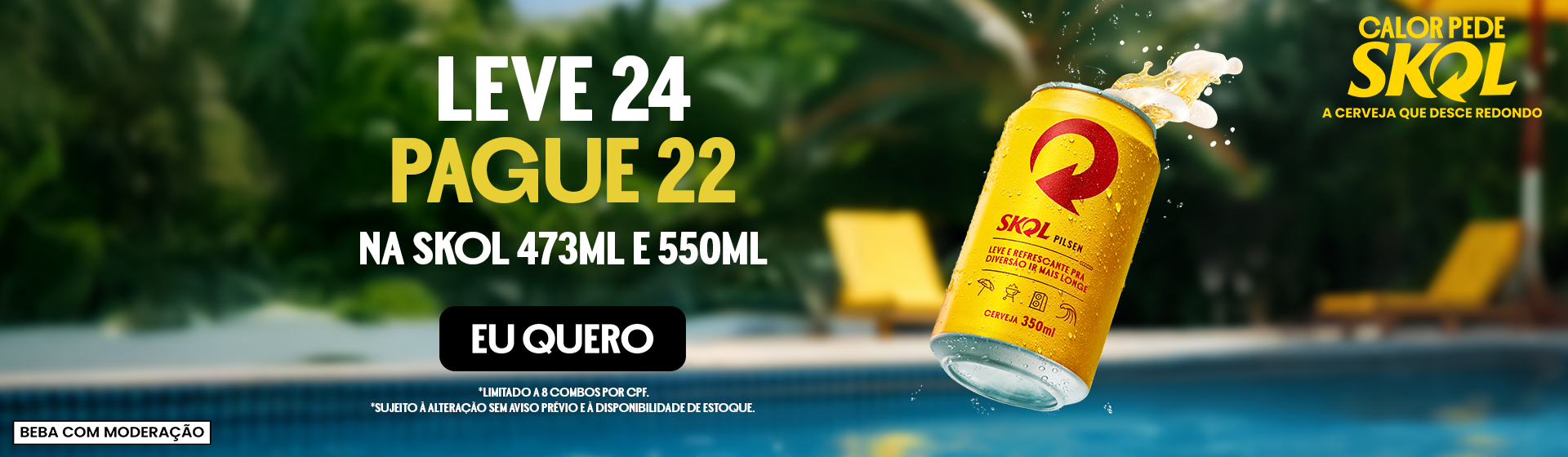 Cerveja Skol 473ml 30/11