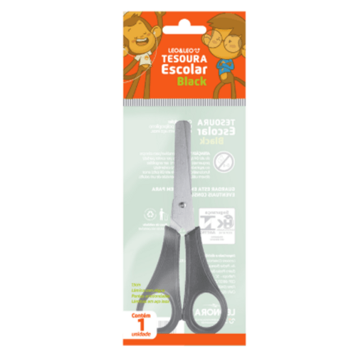 TESOURA-ESCOLAR--LEO-LEO--ACO-INOX-130MM TESOURA-ESCOLAR--LEO-LEO--ACO-INOX-130MM