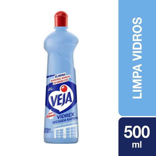 Limpa-Vidros-Veja-Vidrex-Tradicional-500ml Limpa-Vidros-Veja-Vidrex-Tradicional-500ml