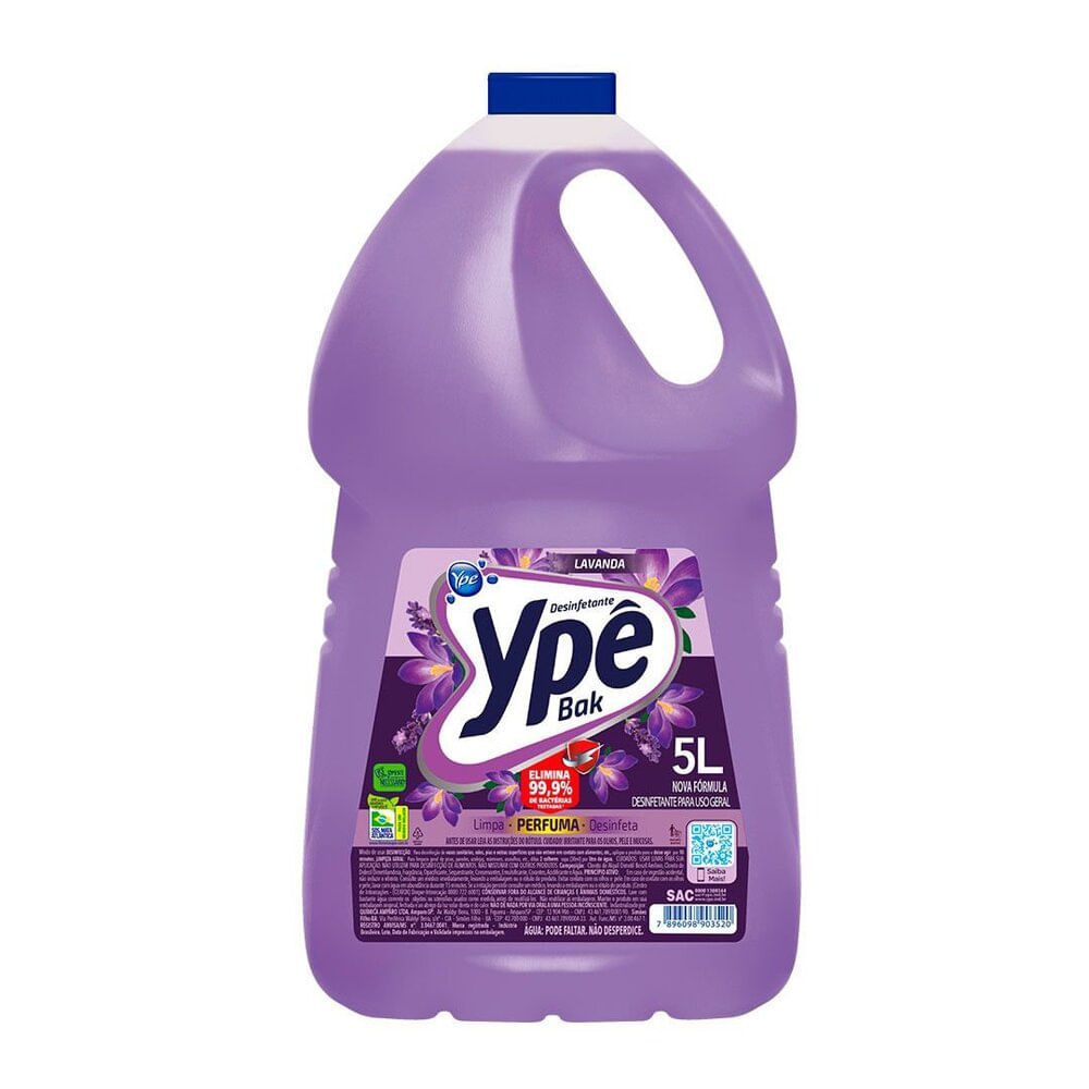 Desinfetante Ypê Bak Lavanda 5 Litros