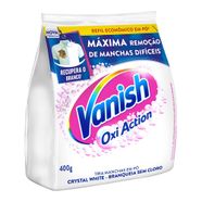 Tira-Manchas-Vanish-em-Po-Crystal-White-Oxi-Action-para-Roupas-Brancas-Refil-Economico-400g