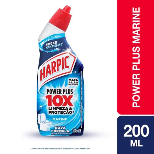 Harpic-Power-Plus-Desinfetante-Sanitario-em-Gel-Marine-200ml Harpic-Power-Plus-Desinfetante-Sanitario-em-Gel-Marine-200ml