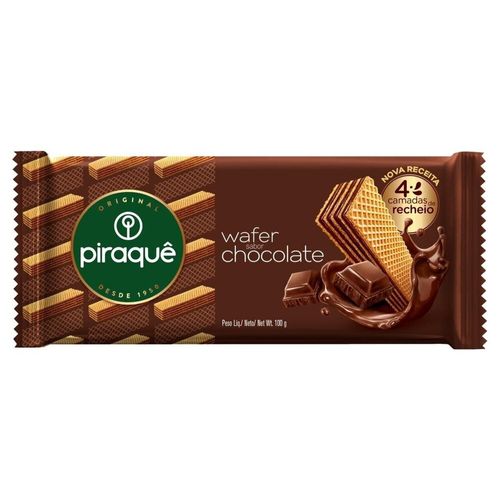 Biscoito-Wafer-Recheio-Chocolate-Piraque-100g Biscoito-Wafer-Recheio-Chocolate-Piraque-100g