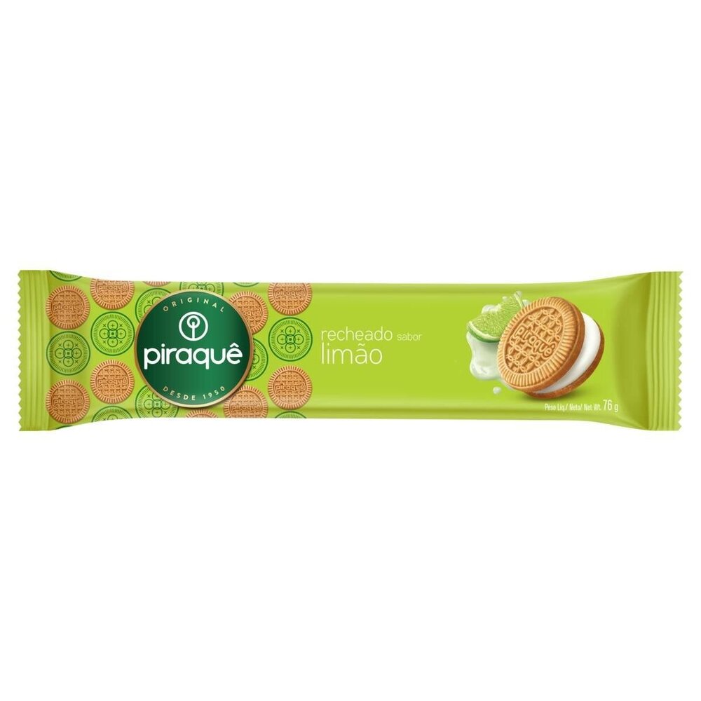 Biscoito Recheio Limão Piraquê 76g