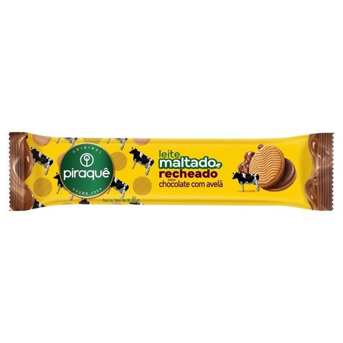 Biscoito-Leite-Maltado-Recheio-Chocolate-com-Avela-Piraque-85g Biscoito-Leite-Maltado-Recheio-Chocolate-com-Avela-Piraque-85g