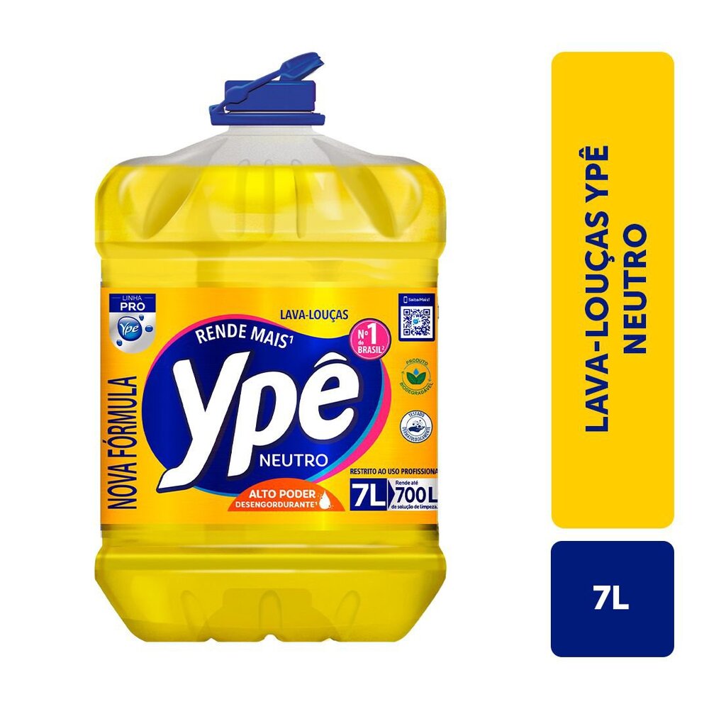 Detergente Ypê Neutro Pro 7l