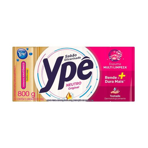 Sabao-em-Barra-Ype-Neutro-800g Sabao-em-Barra-Ype-Neutro-800g