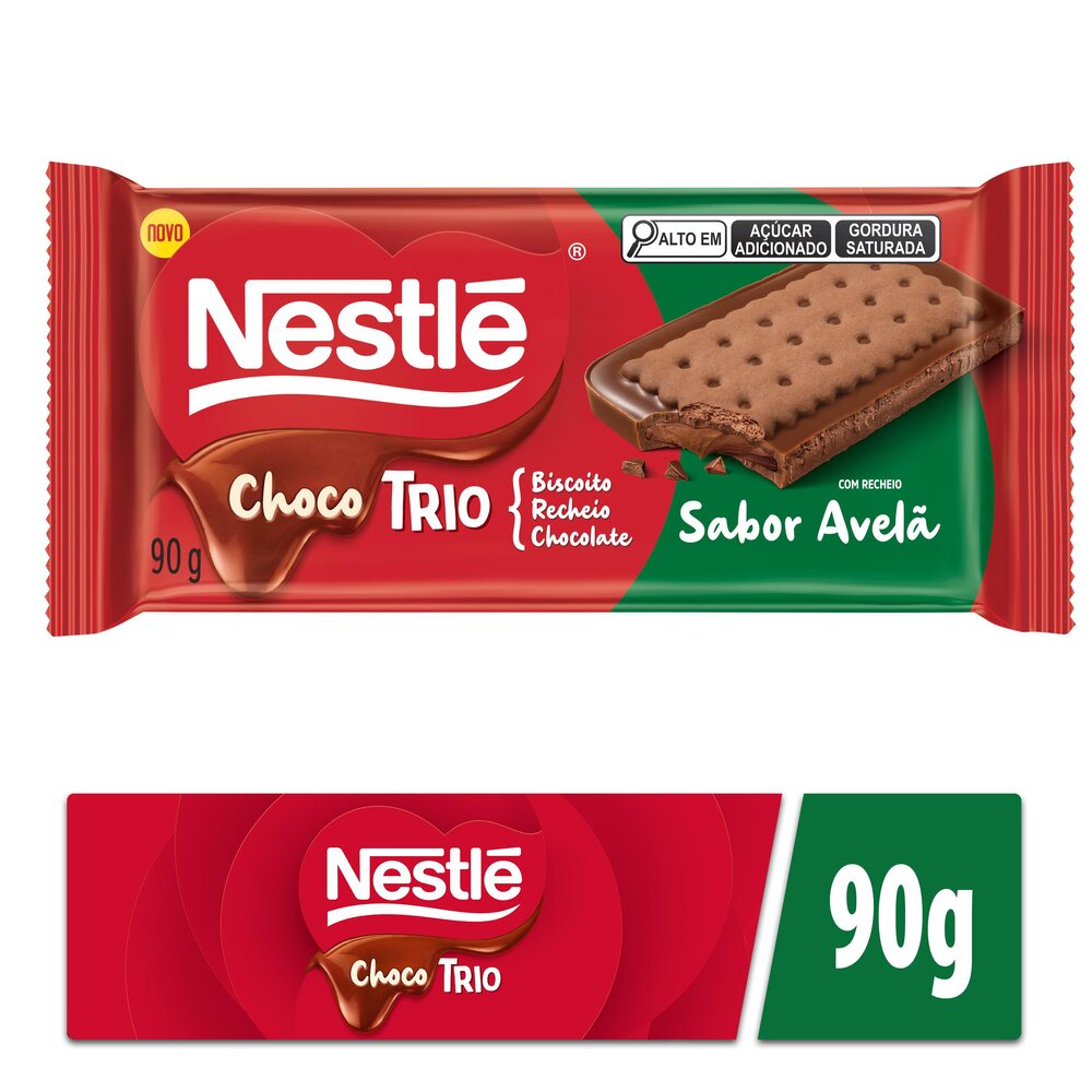 Chocotrio NESTLÉ Avelã 90g