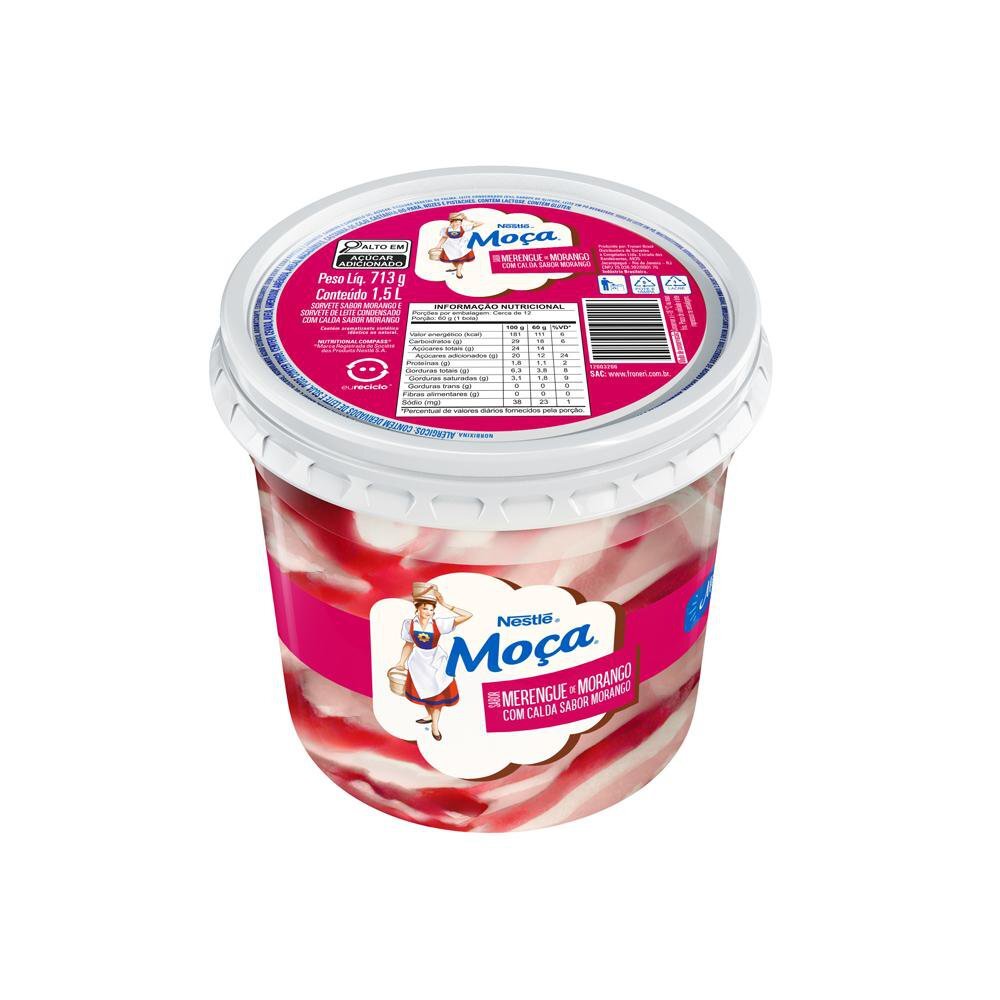 Nestlé Moça Merengue de Morango com Calda 713g