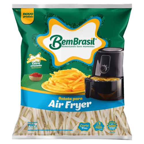 Batata-Pre-Frita-Palito-Fino-Congelada-Bem-Brasil-para-Air-Fryer-Pacote-700g Batata-Pre-Frita-Palito-Fino-Congelada-Bem-Brasil-para-Air-Fryer-Pacote-700g