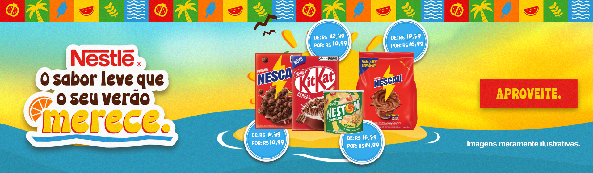 Cereais Nescau e Snow Flakes 21/12