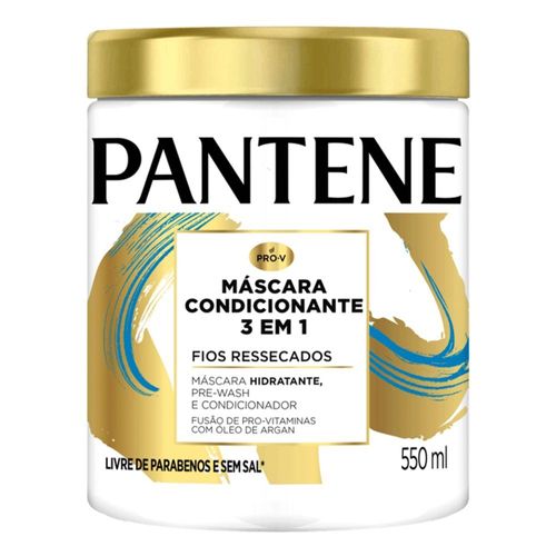 Mascara-PANTENE-Pro-Vitaminas-3-em-1-Condicionante-Para-Fios-Ressecados-550ml Mascara-PANTENE-Pro-Vitaminas-3-em-1-Condicionante-Para-Fios-Ressecados-550ml