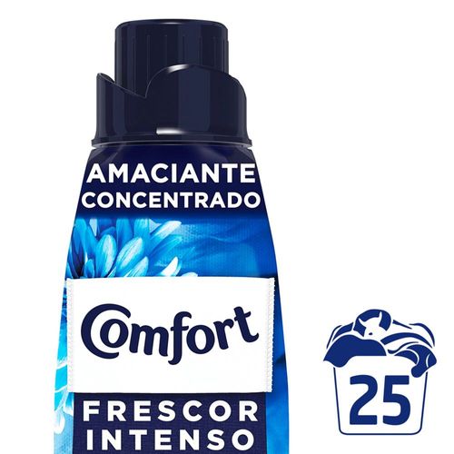 Amaciante de Roupa Concentrado com Óleo de Argan Frescor Intenso Comfort Frasco Leve 500ml Pague 400ml Amaciante de Roupa Concentrado Frescor Intenso Comfort Frasco Leve 500ml Pague 400ml