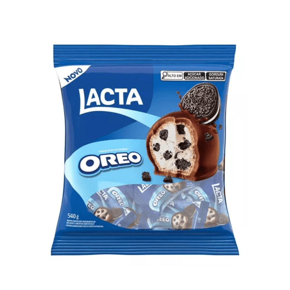 Wafer Lacta Oreo bombom recheado com biscoito Oreo 540g