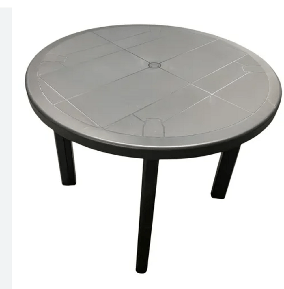 MESA VESTCASA MIRAMAR PRETO 90X90