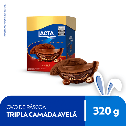 Ovo-de-Pascoa-Lacta-Tripla-Camada-Avela-320g