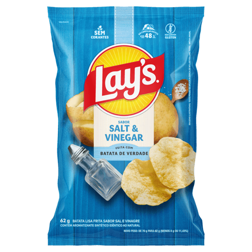 BATATA-FRITA-LISA-LAYS-62G-PC-SABOR-SALT-VINEGAR---SAL-E-VINAGRE BATATA-FRITA-LISA-LAYS-62G-PC-SABOR-SALT-VINEGAR---SAL-E-VINAGRE