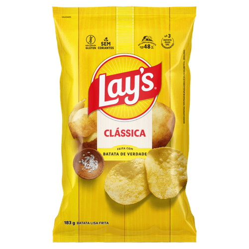 BATATA-FRITA-LISA-LAYS-183G-PC-CLASSICA BATATA-FRITA-LISA-LAYS-183G-PC-CLASSICA