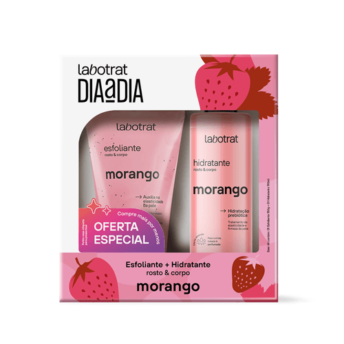 Kit-Labotrat-Esfoliante-150ml---Hidratante-190ml-Morango Kit-Labotrat-Esfoliante-150ml---Hidratante-190ml-Morango