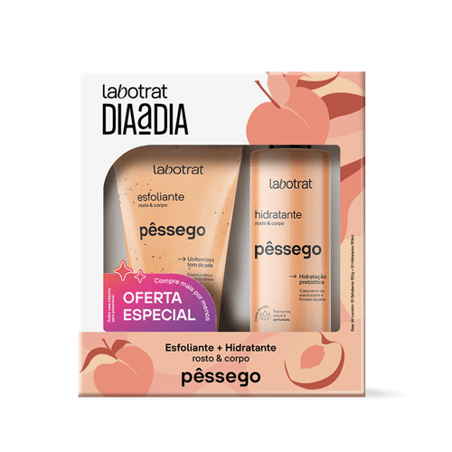 Kit-Labotrat-Esfoliante-150ml---Hidratante-190ml-Pessego Kit-Labotrat-Esfoliante-150ml---Hidratante-190ml-Pessego