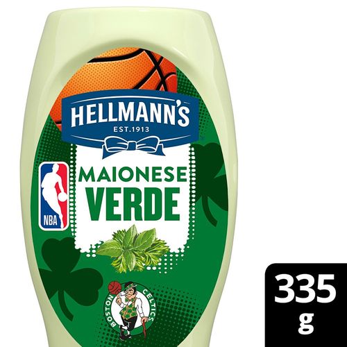 Maionese Verde Ervas NBA Boston Celtics Hellmann's Squeeze 335g Maionese Verde Ervas NBA Boston Celtics Hellmann's Squeeze 335g