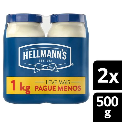 Maionese Hellmanns Tradicional Pack 2x500g
