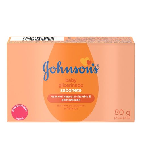 Sabonete-em-Barra-Glicerinado-Johnson-s-Baby-Caixa-80g Sabonete-em-Barra-Glicerinado-Johnson-s-Baby-Caixa-80g