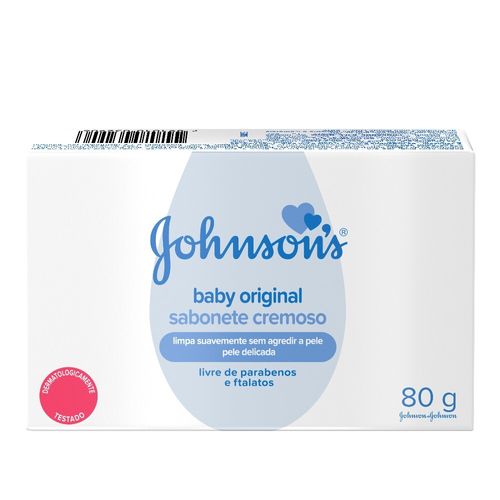 Sabonete-em-Barra-Johnson-s-Baby-Caixa-80g Sabonete-em-Barra-Johnson-s-Baby-Caixa-80g
