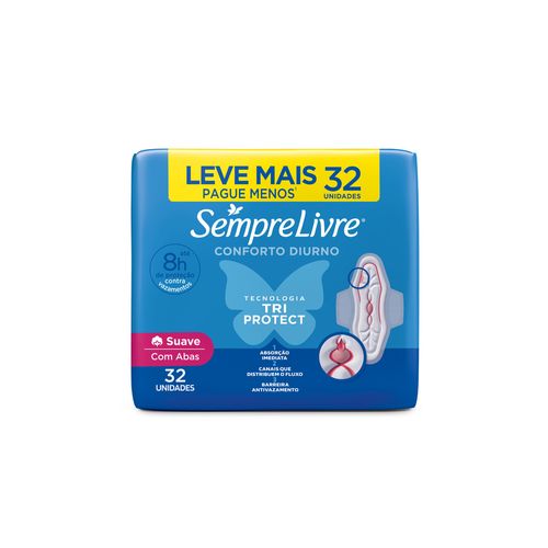 Absorvente-com-Abas-Suave-Sempre-Livre-Adapt-Plus-Pacote-32-Unidades-Leve-Mais-Pague-Menos Absorvente-com-Abas-Suave-Sempre-Livre-Adapt-Plus-Pacote-32-Unidades-Leve-Mais-Pague-Menos