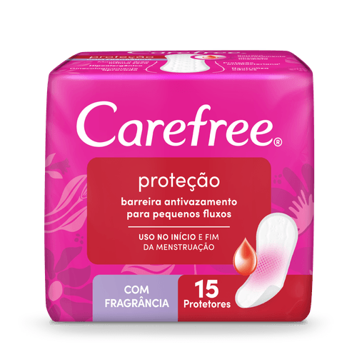 Protetor-Diario-sem-Abas-Carefree-Protecao-Pacote-15-Unidades