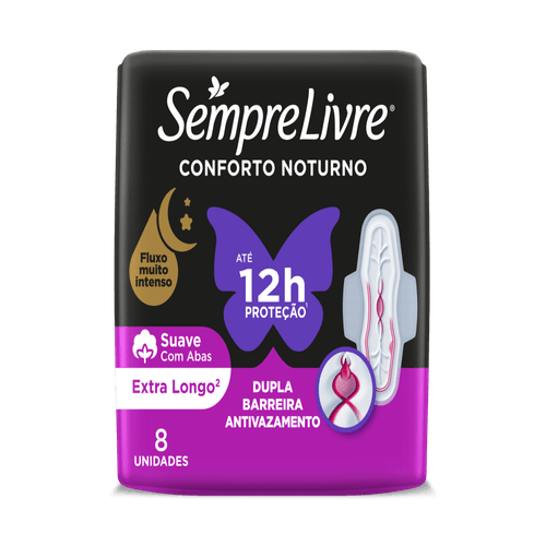 Absorvente-com-Abas-Noite-e-Dia-Suave-Sempre-Livre-Adapt-Plus-Pacote-8-Unidades Absorvente-com-Abas-Noite-e-Dia-Suave-Sempre-Livre-Adapt-Plus-Pacote-8-Unidades