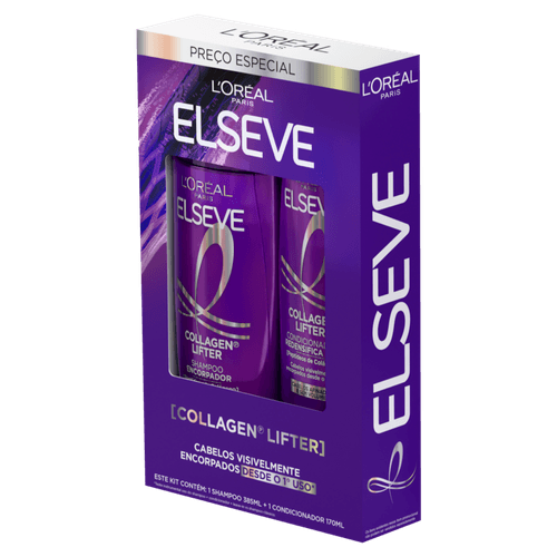 Kit-Shampoo-385ml---Condicionador-170ml-L-oreal-Paris-Elseve-Collagen-Lifter Kit-Shampoo-385ml---Condicionador-170ml-L-oreal-Paris-Elseve-Collagen-Lifter