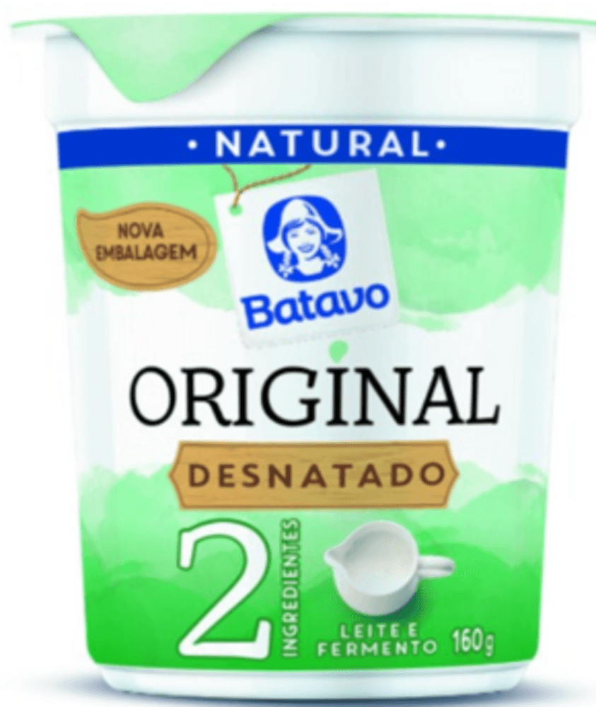 IOGURTE NATURAL BATAVO ORIGINAL 160G-CP DESNATADO